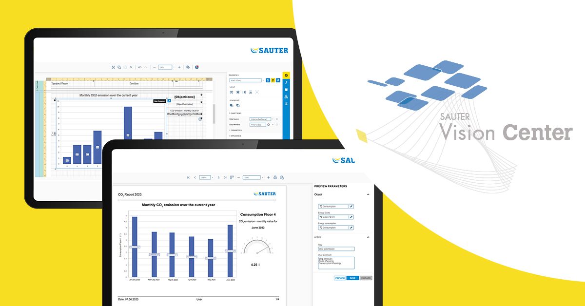 Update für smartes Gebäudemanagement mit SAUTER Vision Center 8.0