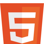 HTML5 logo with red shield